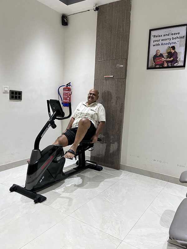 Physiotherapy with cycling